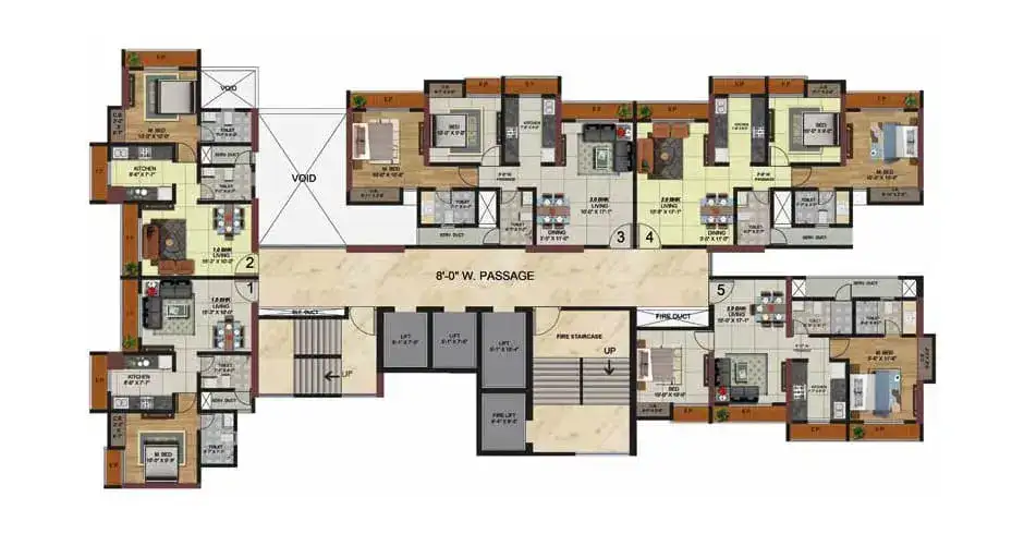 Metro Paramount Shilphata Floor Plan