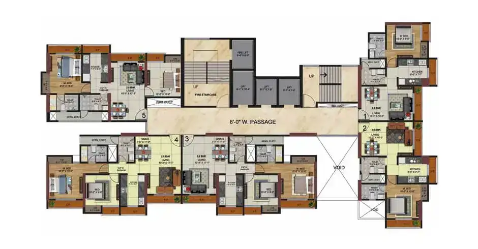 Metro Paramount Shilphata Floor Plan